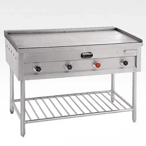 Stainless Steel Body Counter Type Dosa Tawa Gas Operated For Commercial Use - Shape: Rectangle