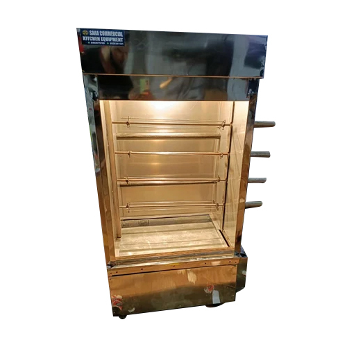 Stainless Steel 4 Rod Chicken Grill Machine For Chicken Roasting For Barbecue Shops - Features: Stable Operation