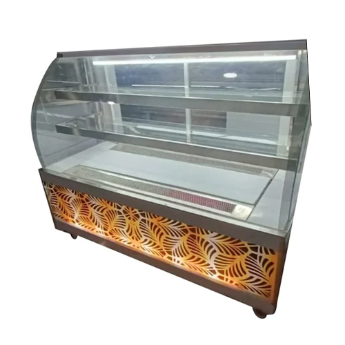 Stainless Steel Sweet Display Counter For Bakery And Sweet Shops - Design: Plain