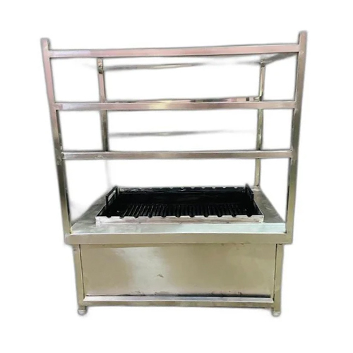 Ss Table Top Charcoal Operated Barbecue Grill - Material: Stainless Steel