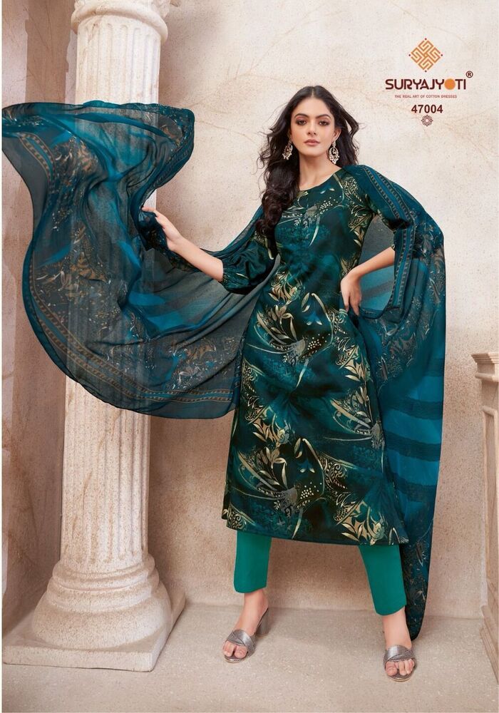 Suryajyoti Naishaa Vol-47 342 200 223 Dress Material at INR