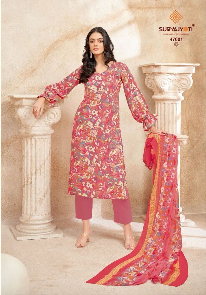 SuryaJyoti Naishaa Vol-47  Dress Material