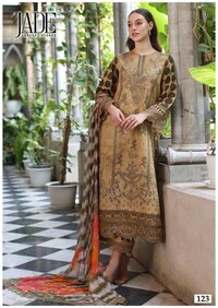 Jade Chevron Vol-13 Karachi Dress Material