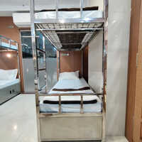 Stainless Steel Bunk Bed - Color: Silver