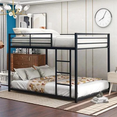 6 Feet Metal Bunk Bed - Color: Black