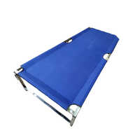 Semi Folding Camping Bed - Color: Blue
