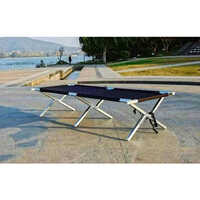 Folding Portable Outdoor Camping Bed - Color: Royal Blue