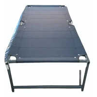 Semi Iron Folding Camping Bed - Assembly: No Assembly Required