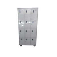Metal School Locker - Color: Grey