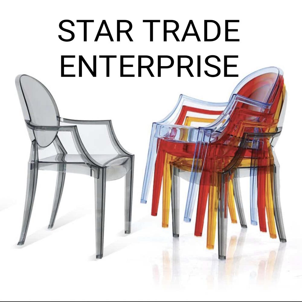 Ghost Chair Cafe Chair - Color: Blue