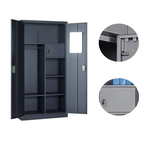 Office Steel Almirah - Color: Gray