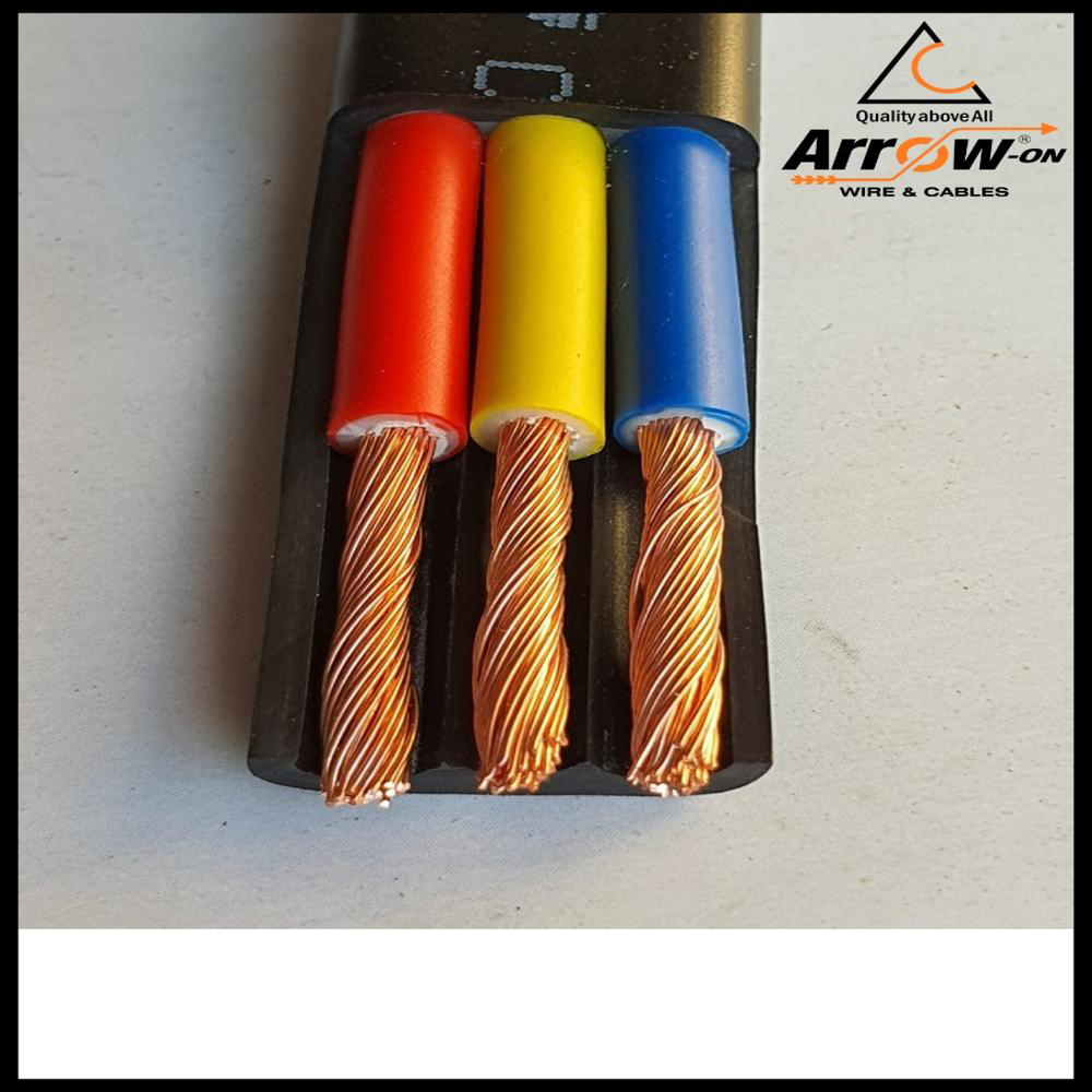 Flat Submersible Cable - Color: Red