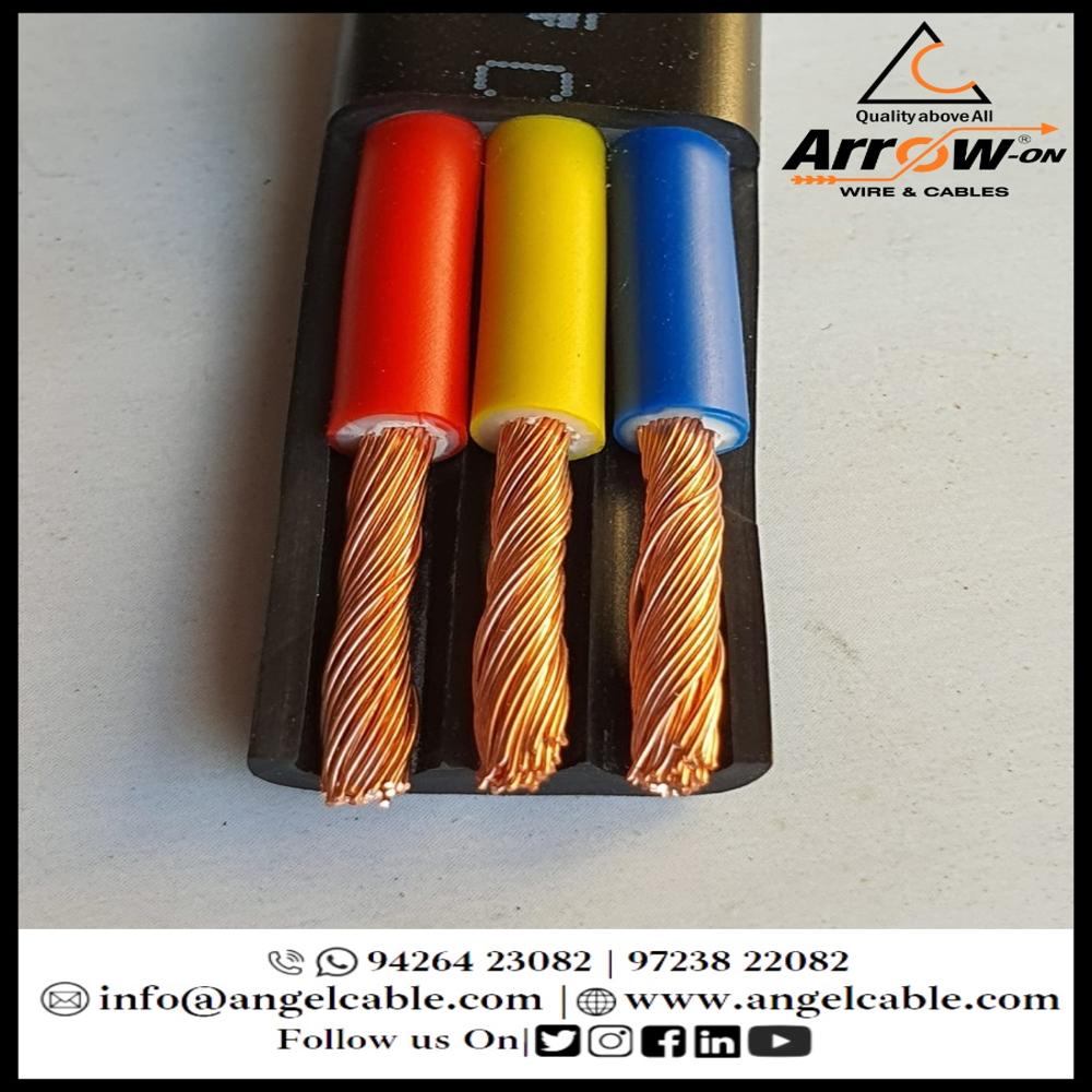 Flat submersible cable