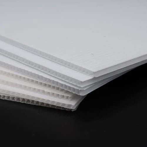 Polypropylene Corrugated Sheet - Color: White