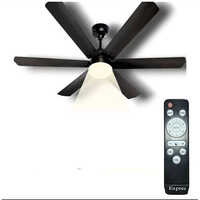 Moodlight 6b 3 Color Light Ceiling Fan - Blade Material: Steel