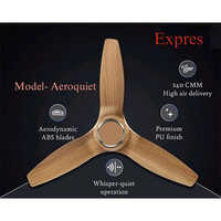 Aeroquiet 240 Cmm High Air Delivery Ceiling Fan - Color: Brown