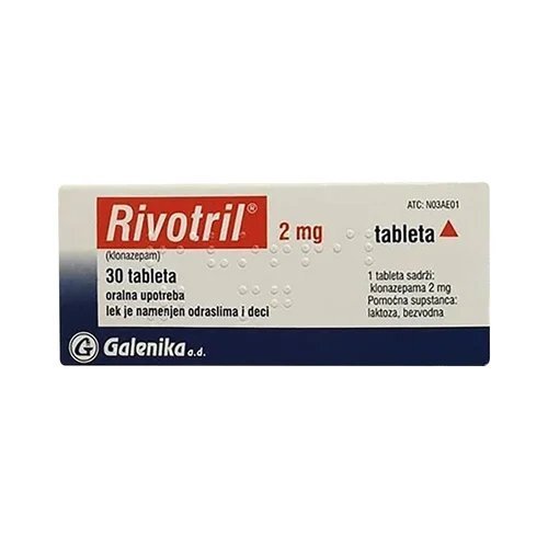 Rivotril 2mg Clonazepam Tablets For Mental Calmness & Sleep