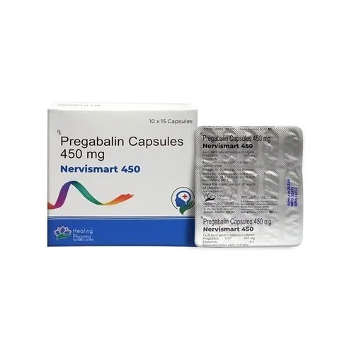 Nervismart 450 Pregabalin Capsules 450mg Nerve Pain & Anxiety Relief Medication