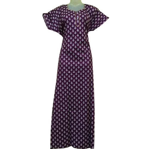Cotton A Line Cut Nighty