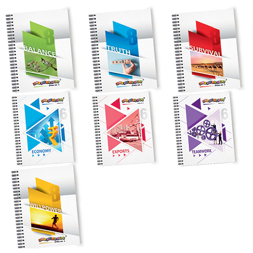 Spiral Books No.8 80 Sheets - Material: Paper