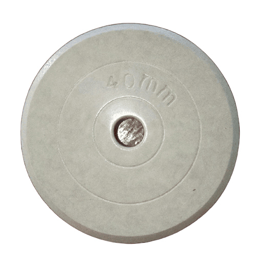 40 Mm Round Concrete Cover Block - Color: Gray