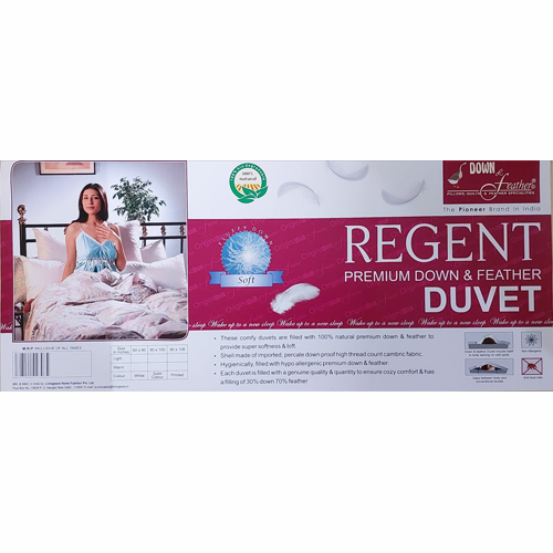 Regent Premium Down And Feather Duvet - Material: 100% Cotton