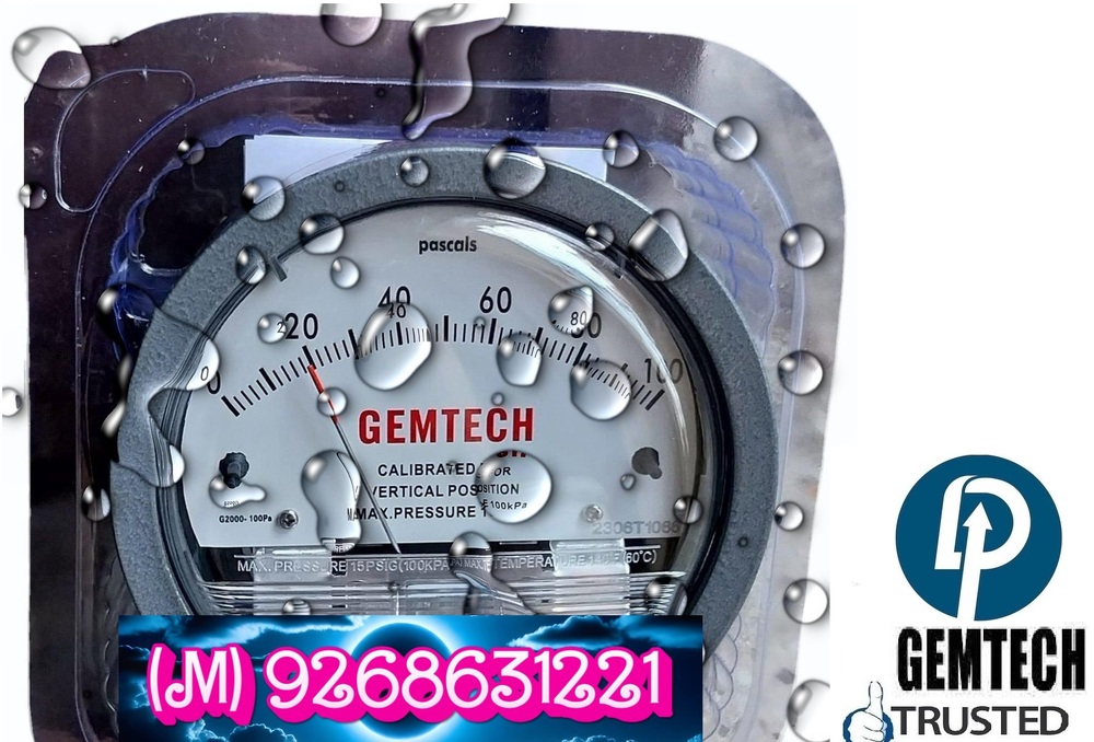GEMTECH Differential Pressure Gauge Wholesale | India | Delhi | NCR