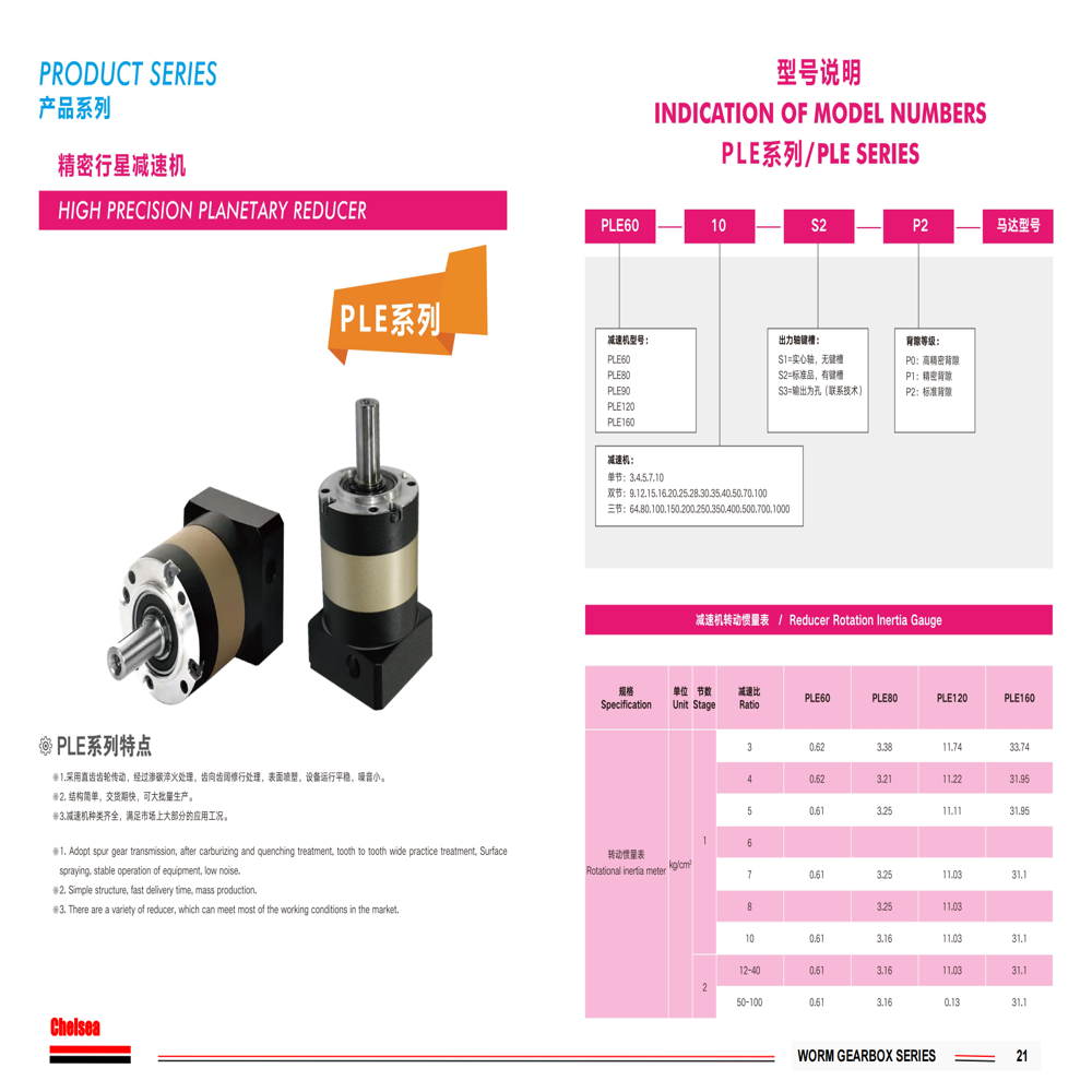 PLE90 Planetary Gearbox  High Torque Precision Gearbox for Industrial & Heavy Duty Applications