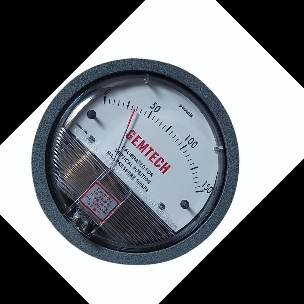 Gemtech Differential Pressure Gauge Dealers Near Zed Hospital Ltd - Accuracy: 2% (-Ha Model 1) Of Fs (3% (-Ha 1.5%) On -0