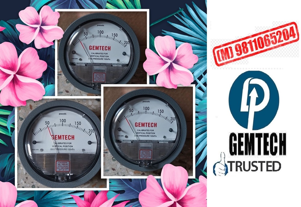 Differential Pressure Gauge Gemtech Make Wholesale By Udyog Vihar - Accuracy: A 2% Of Full Span At 70 21 3% On -0