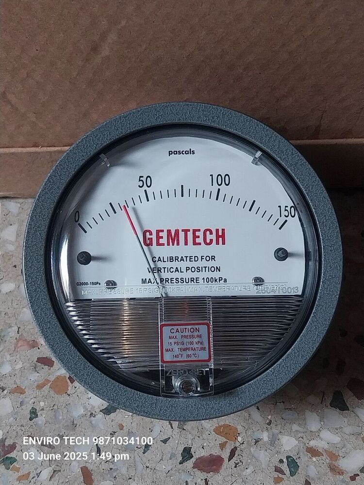 GEMTECH Differential Pressure Gauge Dealers Near Mann Hospital Delhi