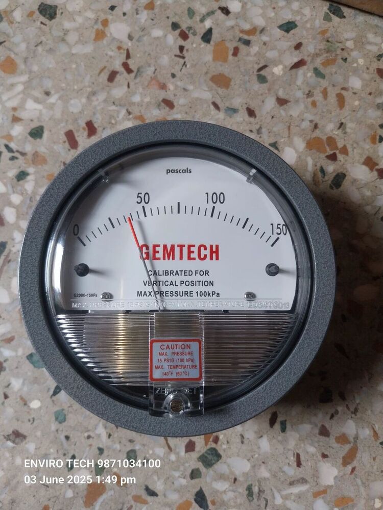 GEMTECH Differential Pressure Gauge Dealers Near Mann Hospital Delhi
