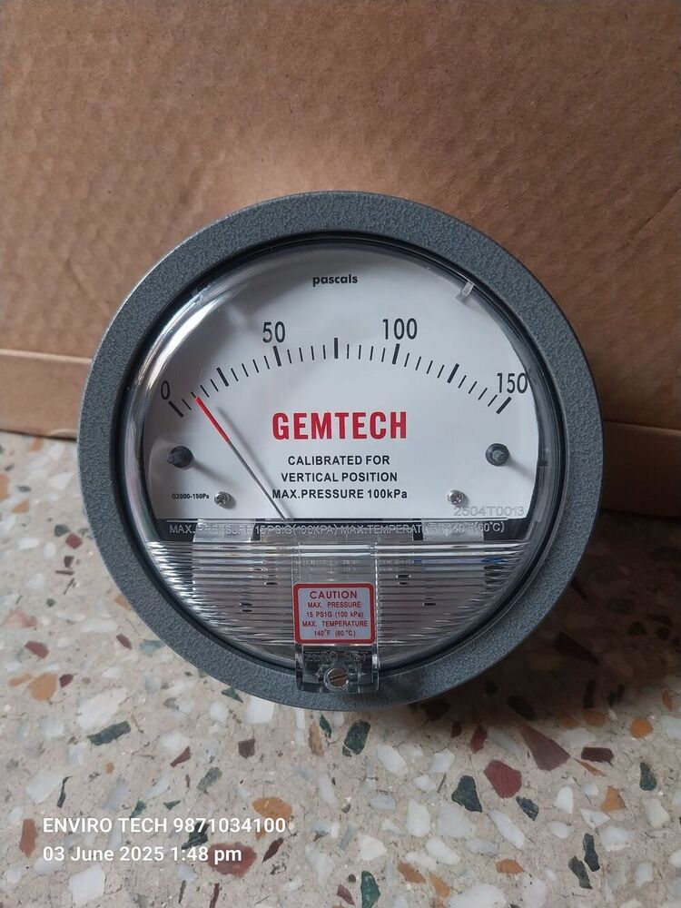 GEMTECH Differential Pressure Gauge Dealers Near PSRI Hospital