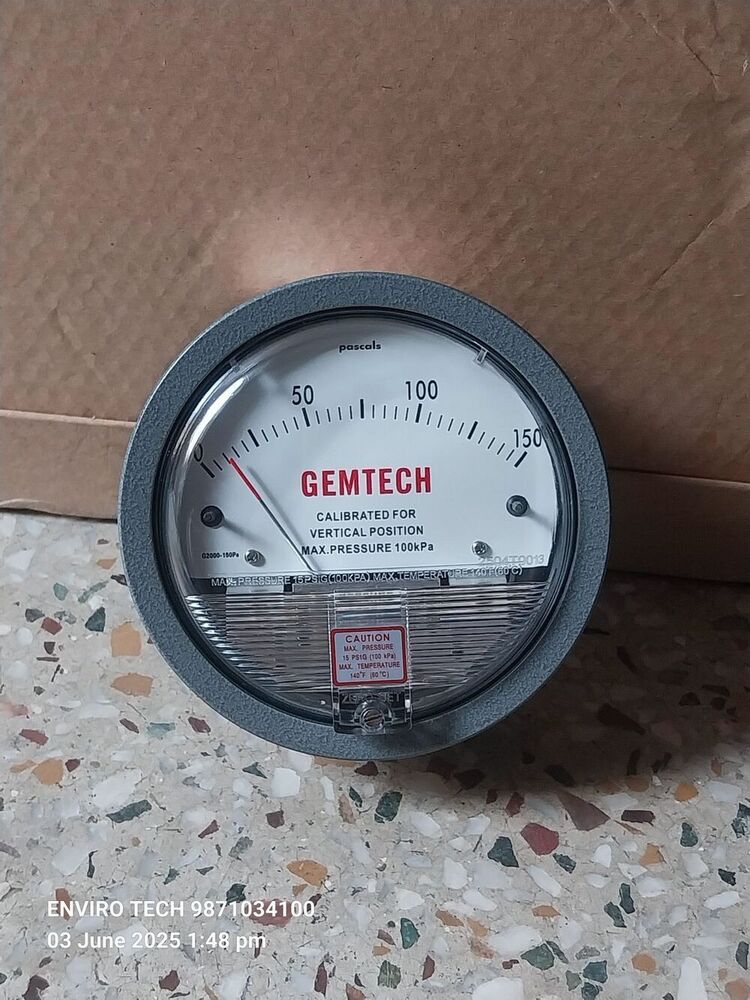 GEMTECH Differential Pressure Gauge Dealers Near PSRI Hospital