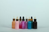 30ML COLOUR COATED ROUND GLASS BOTTLE