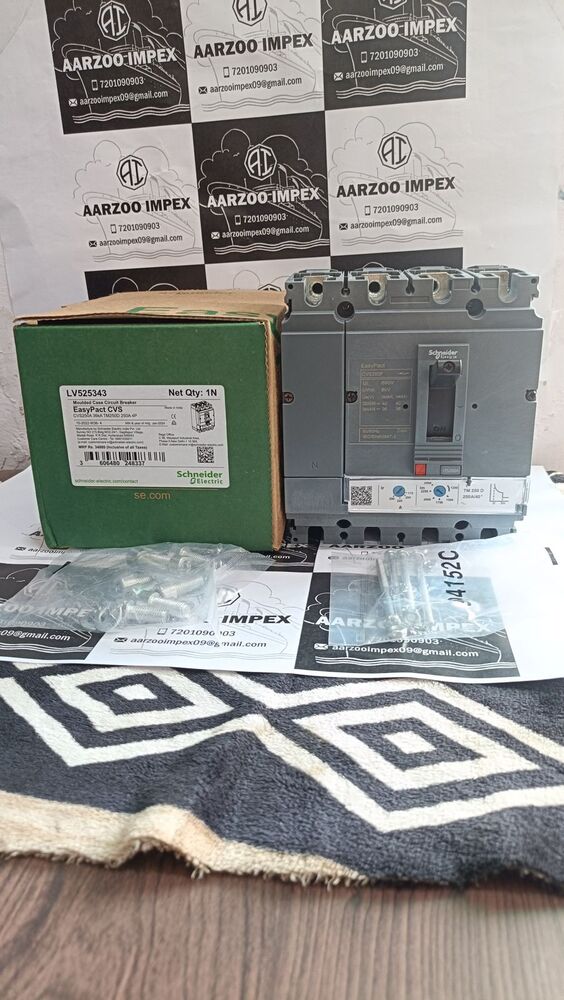Schneider Easypact Cvs250a 36ka Mccb - Phase: Single Phase