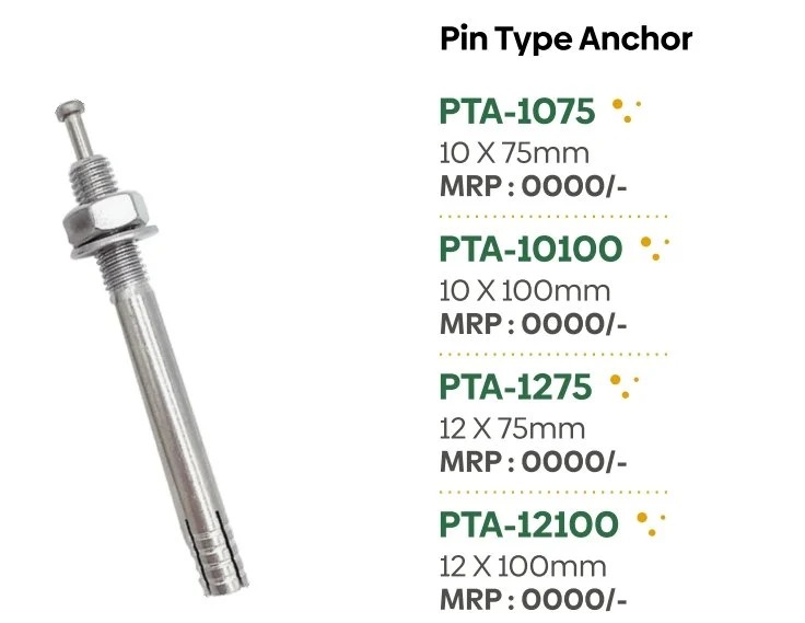 Wedge Anchor - Application: Construction