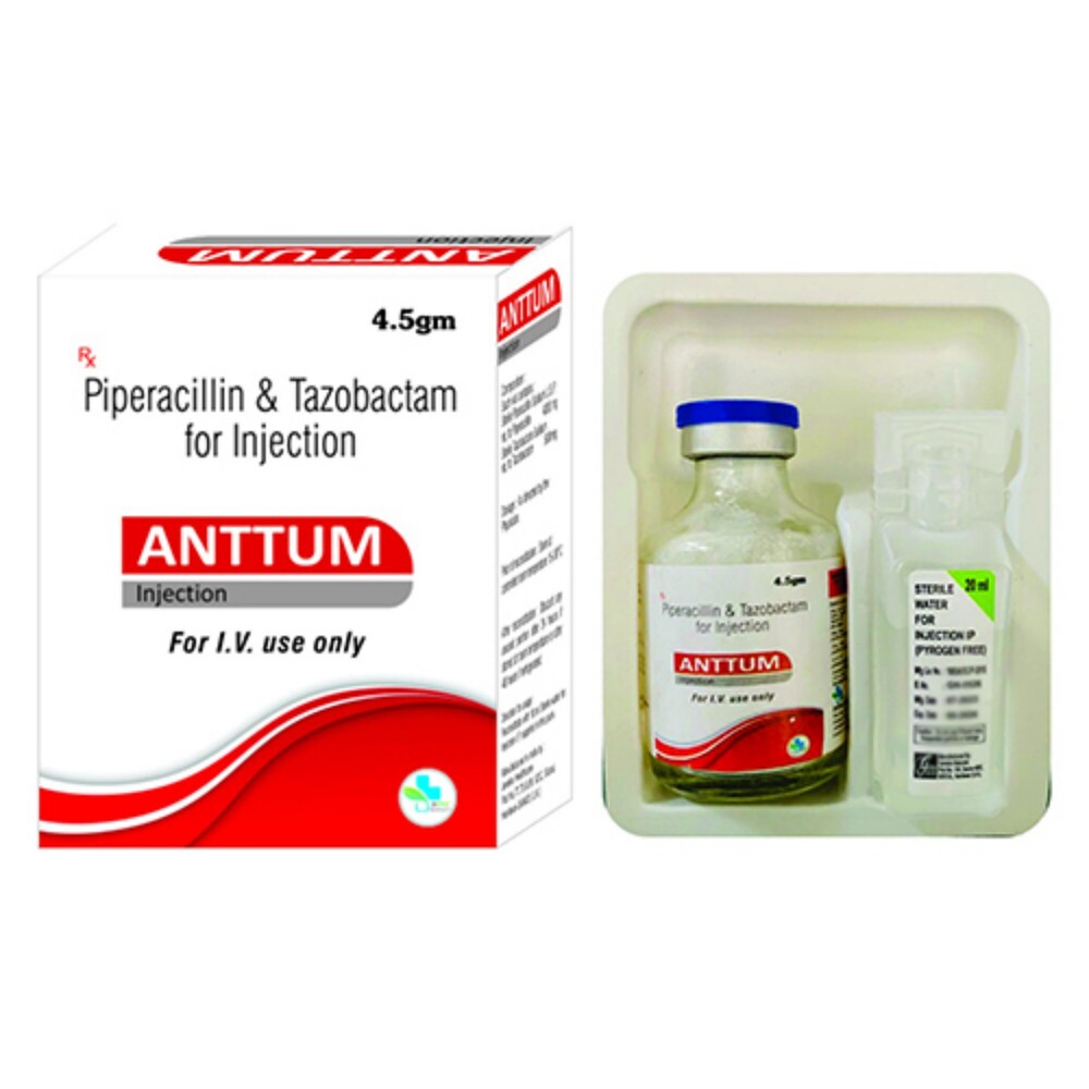 4.5 Gm Piperacillin And Tazoactam For Injection - Physical Form: Liquid
