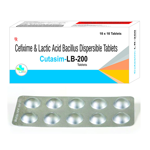 Cefixime And Lactic Acid Bacillus Dispersible Tablets - Prescription-Only Adult Medicine | 100 Tablets Per Box, Supports Gut Health, Easy Storage