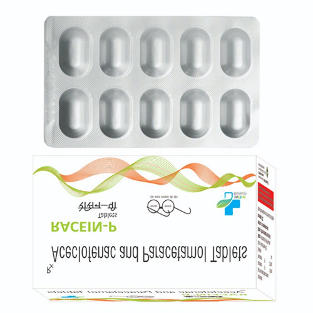 Aceclofenac And Paracetamol Tablets - Prescription-Based Medication | Pain Relief, Anti-Inflammatory, Suitable For Adults, Store In Cool & Dry Place