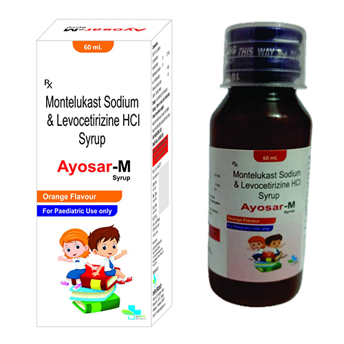 60 Ml Montelukast Sodium And Levocetirizine Hcl Syrup - Drug Type: General Medicines