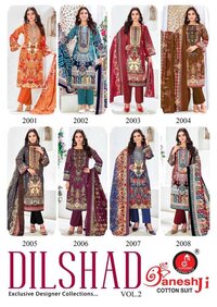 Ganeshji Dilshad Vol-02  Karachi Dress Material