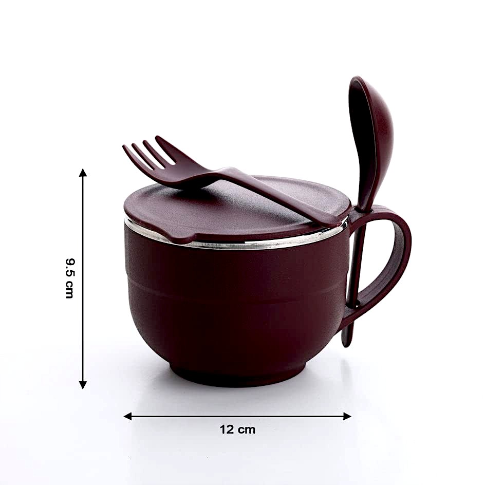 Maggi And Soup Bowl - Color: Red