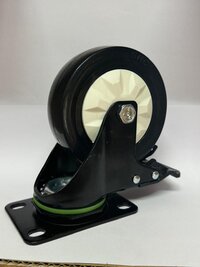 Src Supo 100 X32 Caster Wheel Black Breack - Hole Spacing: 70 X 70 Mm