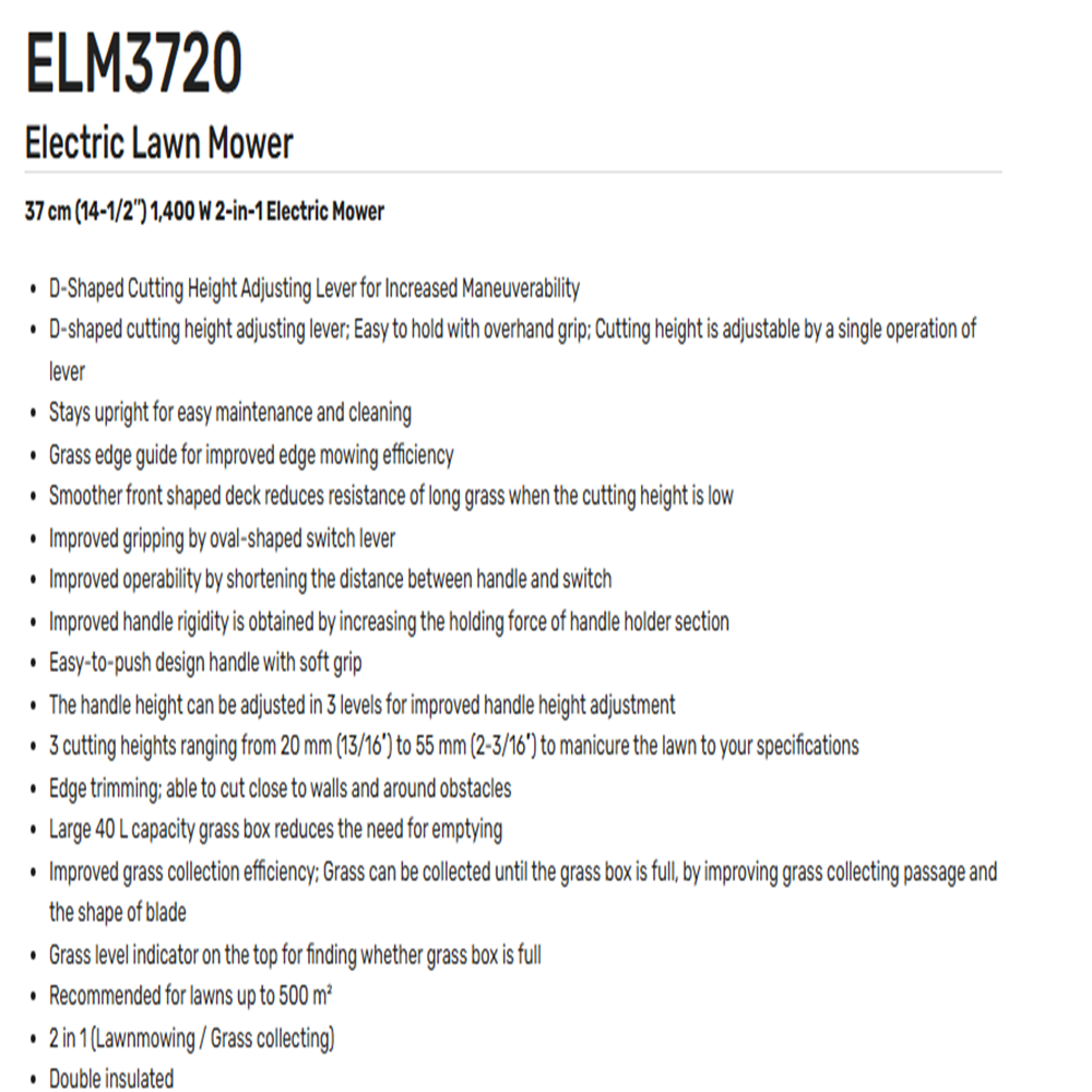 Lawn Mower  3720  14