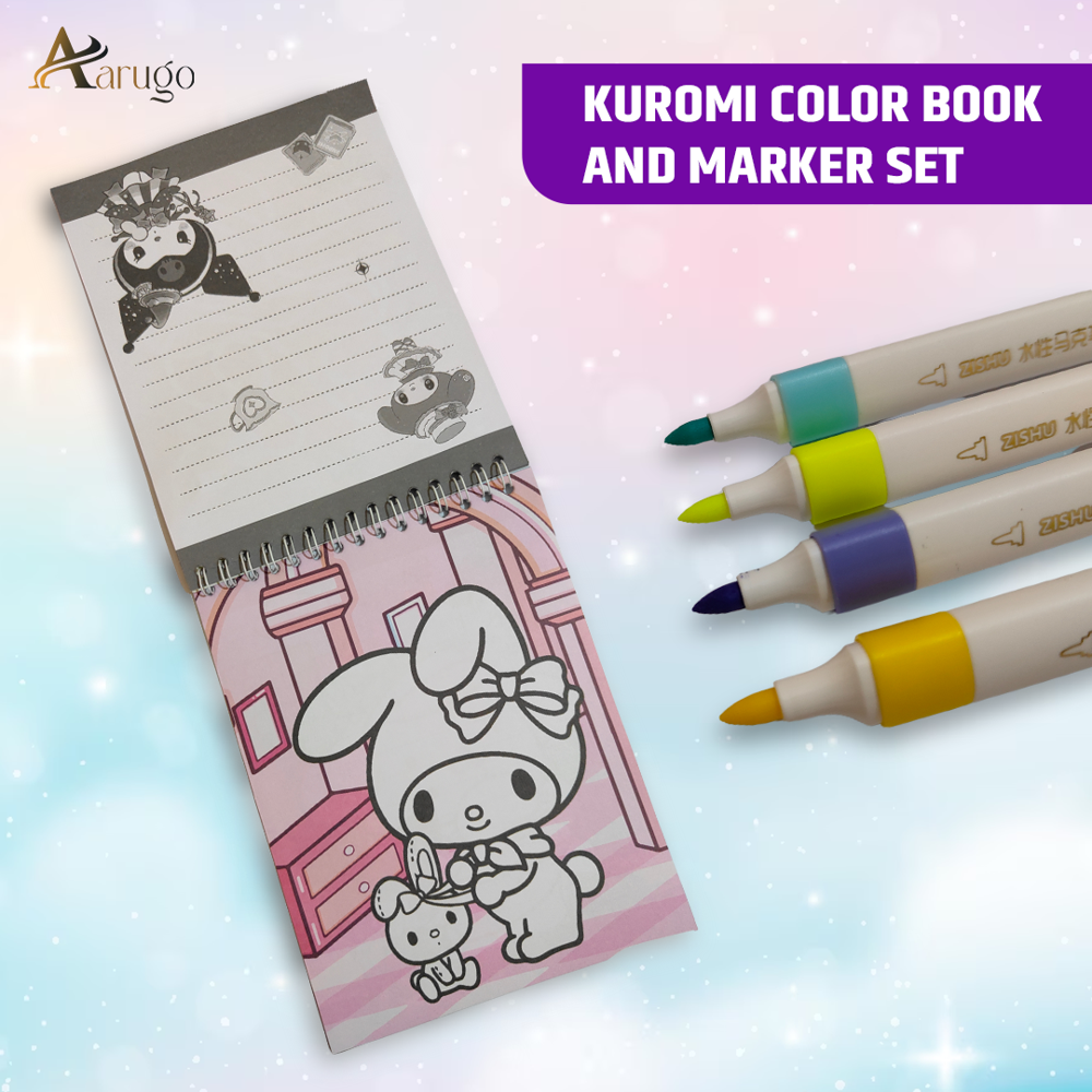 Kuromi Marker Stationery Set