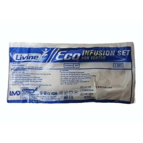 Luids Static Set Livine Eco Infusion Set - Application: To Administer Fluids Or ...