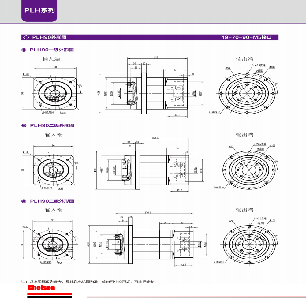 The PLH90 planetary gearbox features robust construction with premium materials for exceptional durability