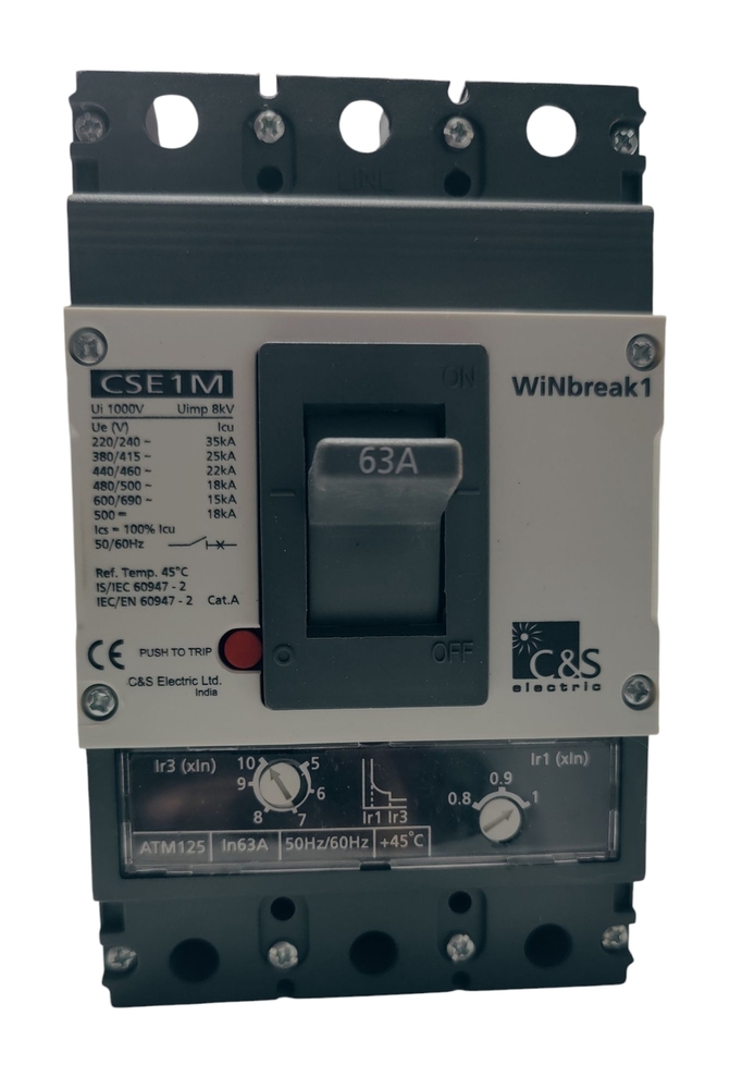 C&S MCCB  CSE1M125ATM3P-63A