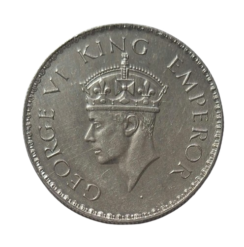 One Rupee Silver Coin George Vi King Emperor 1938